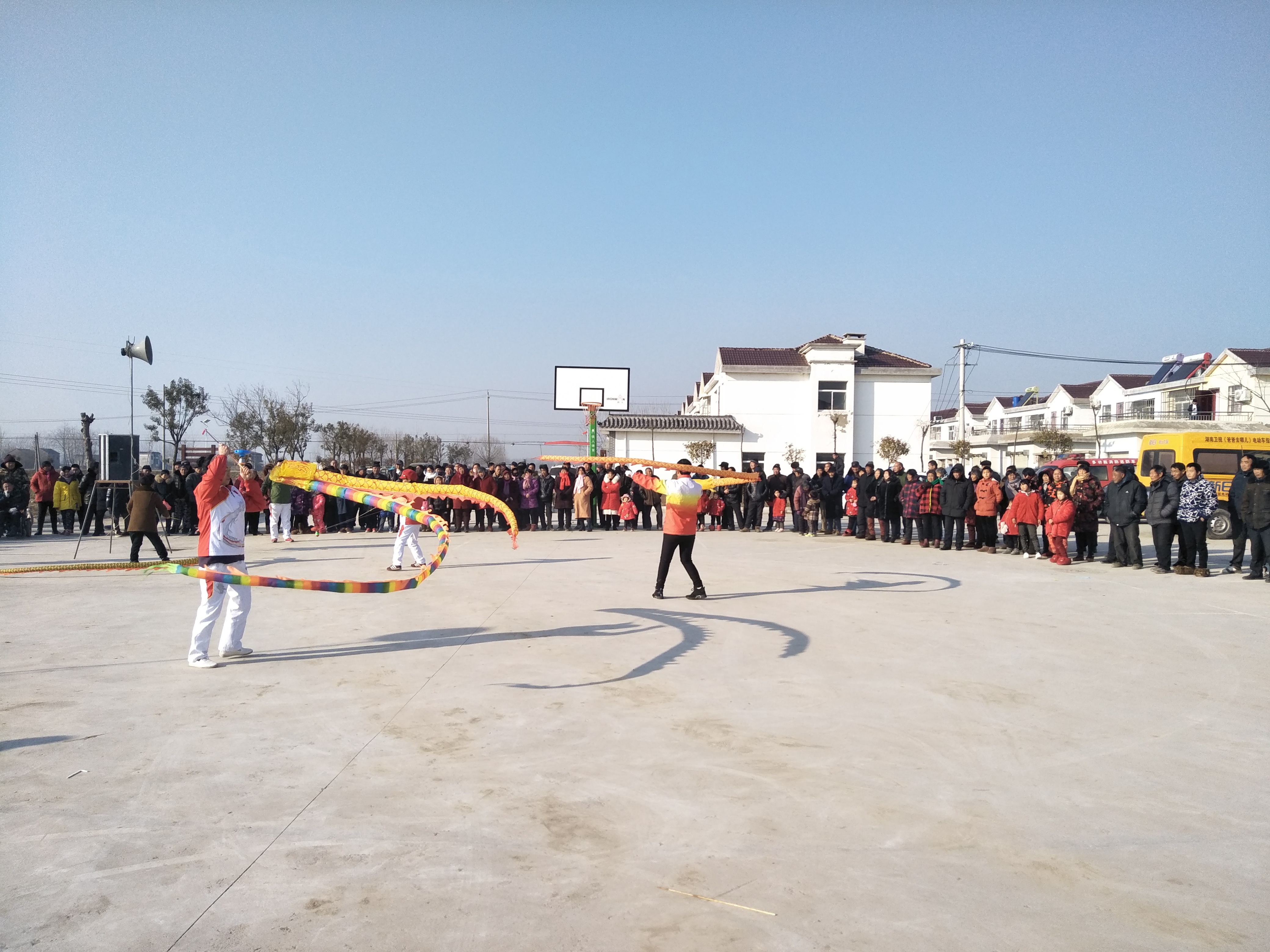 三口镇:潘老庄村第三届龙王庙会展示地方民俗 - 灌南县人民政府